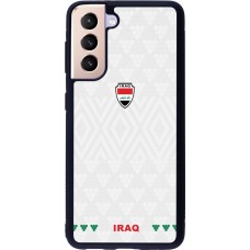Samsung Galaxy S21 5G Case Hülle - Silikon schwarz Irak 2026 personalisierbares Fussballtrikot