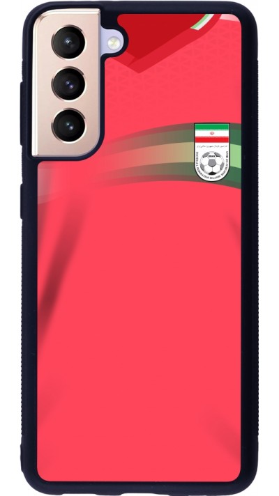 Samsung Galaxy S21 5G Case Hülle - Silikon schwarz Iran 2022 personalisierbares Fussballtrikot