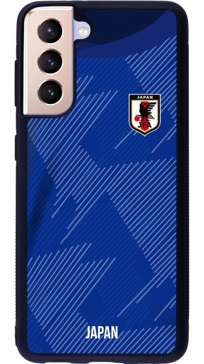 Samsung Galaxy S21 5G Case Hülle - Silikon schwarz Japan 2022 personalisierbares Fussballtrikot