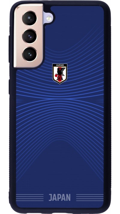 Samsung Galaxy S21 5G Case Hülle - Silikon schwarz Japan 2022 personalisierbares Fussballtrikot