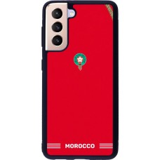 Samsung Galaxy S21 5G Case Hülle - Silikon schwarz Marokko 2026 personalisierbares Fussballtrikot
