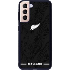 Samsung Galaxy S21 5G Case Hülle - Silikon schwarz Neuseeland 2026 personalisierbares Fussballtrikot