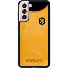 Samsung Galaxy S21 5G Case Hülle - Silikon schwarz Holland 2022 personalisierbares Fußballtrikot