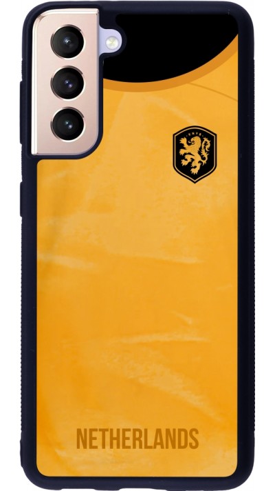 Samsung Galaxy S21 5G Case Hülle - Silikon schwarz Holland 2022 personalisierbares Fußballtrikot