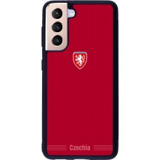Samsung Galaxy S21 5G Case Hülle - Silikon schwarz Tschechische Republik 2026 personalisierbares Fussballtrikot