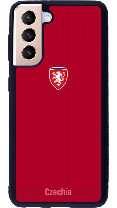Samsung Galaxy S21 5G Case Hülle - Silikon schwarz Tschechische Republik 2026 personalisierbares Fussballtrikot