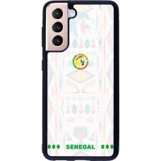 Samsung Galaxy S21 5G Case Hülle - Silikon schwarz Senegal 2026 personalisierbares Fussballtrikot