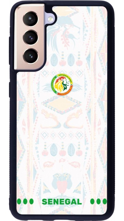 Samsung Galaxy S21 5G Case Hülle - Silikon schwarz Senegal 2026 personalisierbares Fussballtrikot