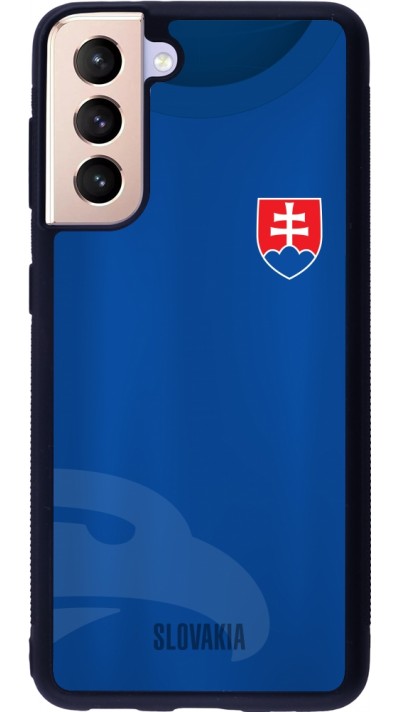 Samsung Galaxy S21 5G Case Hülle - Silikon schwarz Fussballtrikot Slowakei