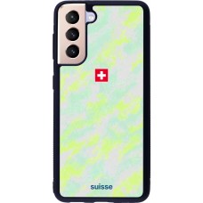 Samsung Galaxy S21 5G Case Hülle - Silikon schwarz Schweiz Away 2026 personalisierbares Fussballtrikot