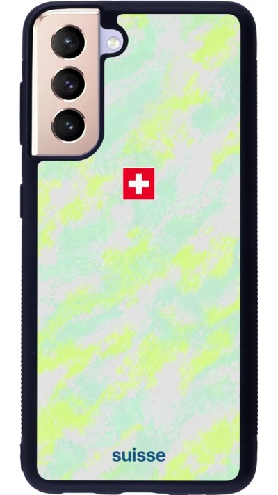 Samsung Galaxy S21 5G Case Hülle - Silikon schwarz Schweiz Away 2026 personalisierbares Fussballtrikot
