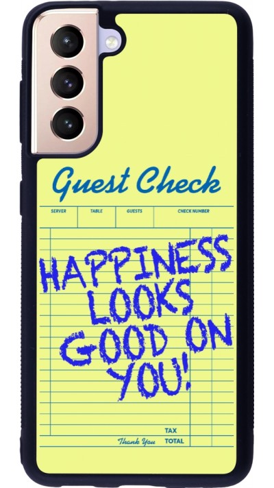 Samsung Galaxy S21 5G Case Hülle - Silikon schwarz Guest check 2026