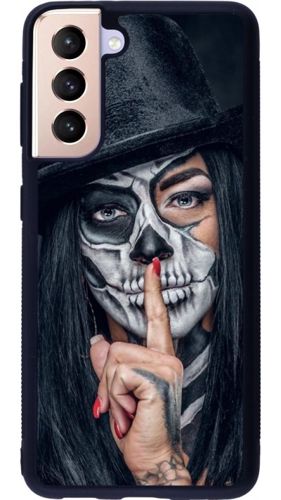 Coque Samsung Galaxy S21 5G - Silicone rigide noir Halloween 18 19