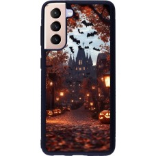Samsung Galaxy S21 5G Case Hülle - Silikon schwarz Halloween 2025 Haunted house