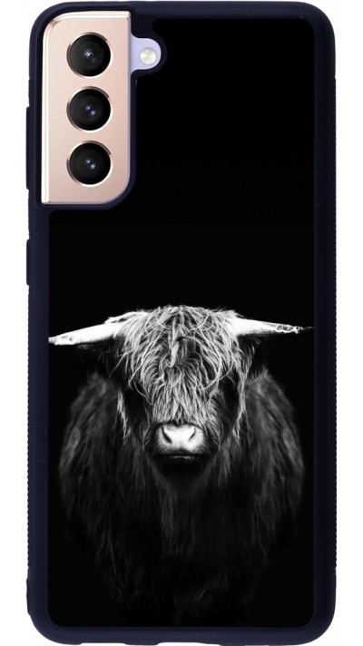 Samsung Galaxy S21 5G Case Hülle - Silikon schwarz Highland calf black