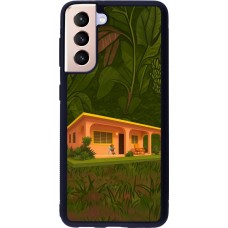 Samsung Galaxy S21 5G Case Hülle - Silikon schwarz Benitos house DTMF