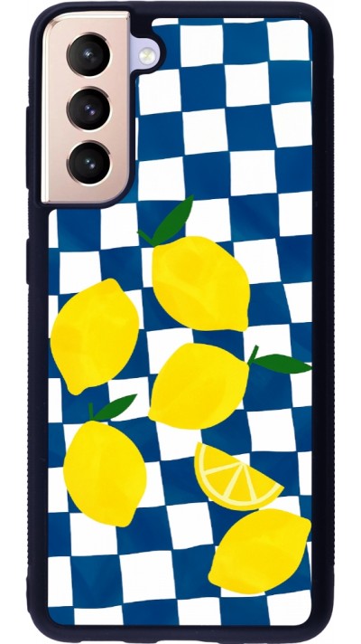 Samsung Galaxy S21 5G Case Hülle - Silikon schwarz Illustration lemons 2026