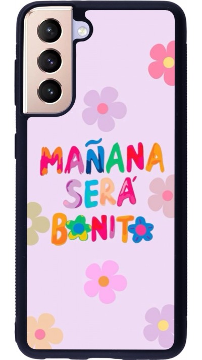 Samsung Galaxy S21 5G Case Hülle - Silikon schwarz Karol G Manana sera bonito
