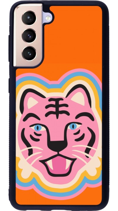 Samsung Galaxy S21 5G Case Hülle - Silikon schwarz Lion colors 2026