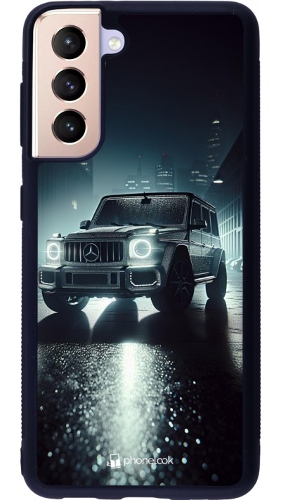 Coque Samsung Galaxy S21 5G - Silicone rigide noir Mercedes G AMG Night