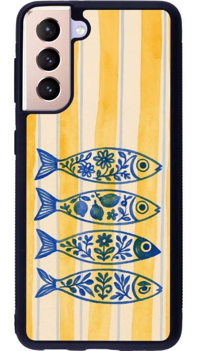 Samsung Galaxy S21 5G Case Hülle - Silikon schwarz Portuguese fish 2026