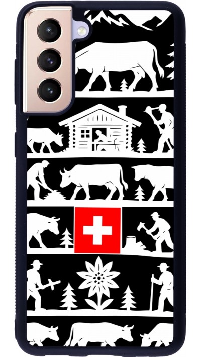 Samsung Galaxy S21 5G Case Hülle - Silikon schwarz Poya Schweiz 1 schwarz