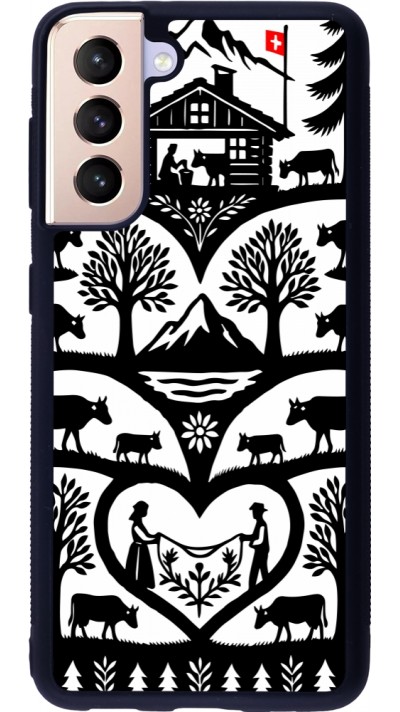Samsung Galaxy S21 5G Case Hülle - Silikon schwarz Poya Schweiz 2