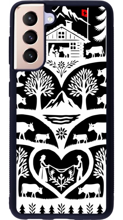 Samsung Galaxy S21 5G Case Hülle - Silikon schwarz Poya Schweiz 2 schwarz
