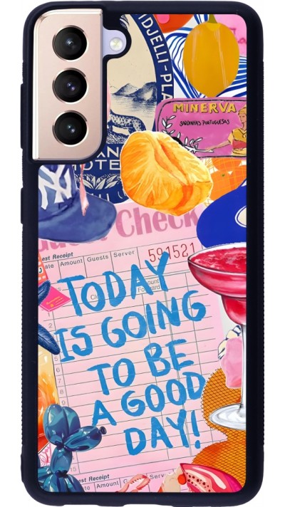 Samsung Galaxy S21 5G Case Hülle - Silikon schwarz Preppy Today is Going to be a good day