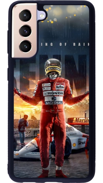 Coque Samsung Galaxy S21 5G - Silicone rigide noir Senna The King of Rain