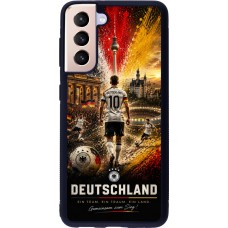 Samsung Galaxy S21 5G Case Hülle - Silikon schwarz Fussball Deutschland splash 2026