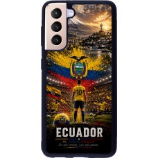 Samsung Galaxy S21 5G Case Hülle - Silikon schwarz Fussball Ecuador splash 2026