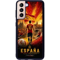 Samsung Galaxy S21 5G Case Hülle - Silikon schwarz Fussball Espanien splash 2026