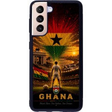 Samsung Galaxy S21 5G Case Hülle - Silikon schwarz Fussball Ghana splash 2026