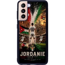 Samsung Galaxy S21 5G Case Hülle - Silikon schwarz Fussball Jordanien splash 2026
