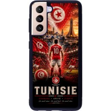 Samsung Galaxy S21 5G Case Hülle - Silikon schwarz Fussball Tunesien splash 2026