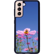 Samsung Galaxy S21 5G Case Hülle - Silikon schwarz Bee on a flower Spring 2026