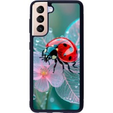 Samsung Galaxy S21 5G Case Hülle - Silikon schwarz Ladybird in bloom Spring 2026