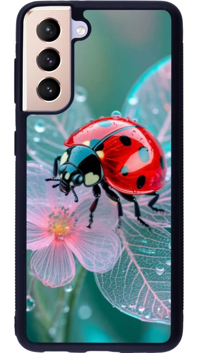 Samsung Galaxy S21 5G Case Hülle - Silikon schwarz Ladybird in bloom Spring 2026