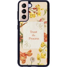 Samsung Galaxy S21 5G Case Hülle - Silikon schwarz Trust the process Spring 2026