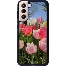 Samsung Galaxy S21 5G Case Hülle - Silikon schwarz Tulips Spring 2026