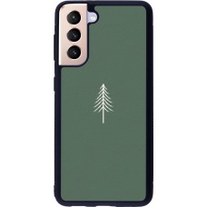 Samsung Galaxy S21 5G Case Hülle - Silikon schwarz Christmas 22 minimalist tree