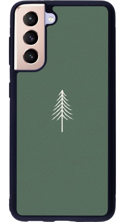 Samsung Galaxy S21 5G Case Hülle - Silikon schwarz Christmas 22 minimalist tree