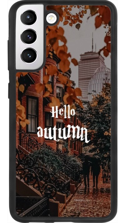 Samsung Galaxy S21 FE 5G Case Hülle - Silikon schwarz Autumn 25 Hello autumn