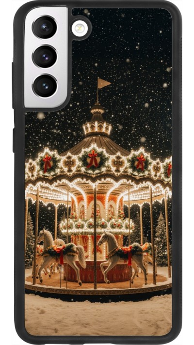 Samsung Galaxy S21 FE 5G Case Hülle - Silikon schwarz Christmas 25 Carousel