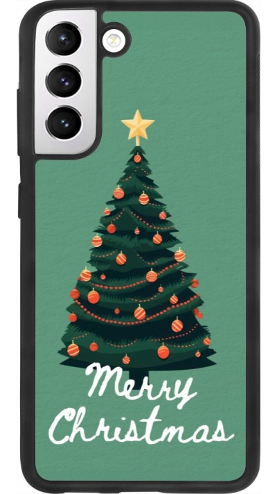 Samsung Galaxy S21 FE 5G Case Hülle - Silikon schwarz Christmas 25 Xmas Tree