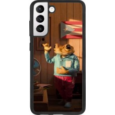 Samsung Galaxy S21 FE 5G Case Hülle - Silikon schwarz Dancing frog DTMF