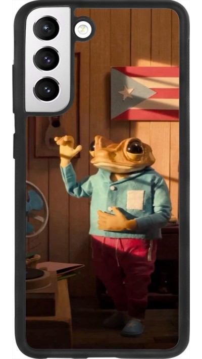 Samsung Galaxy S21 FE 5G Case Hülle - Silikon schwarz Dancing frog DTMF