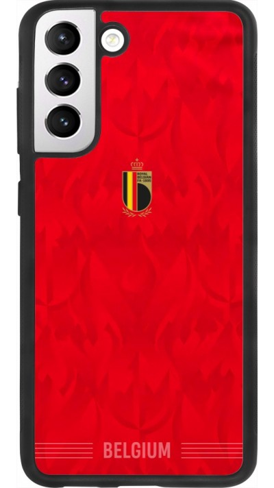 Samsung Galaxy S21 FE 5G Case Hülle - Silikon schwarz Belgien 2026 personalisierbares Fussballtrikot