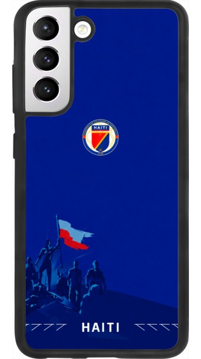 Samsung Galaxy S21 FE 5G Case Hülle - Silikon schwarz Haiti 2026 personalisierbares Fussballtrikot